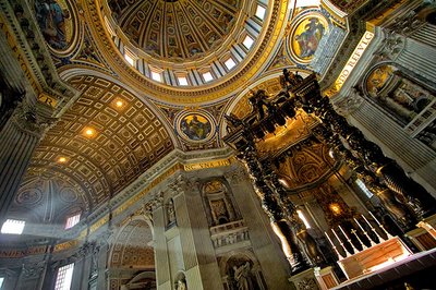 St. Peter's Basilica; photo from MJ at debugmybrain.blogspot.com